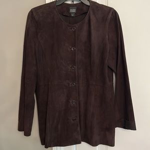 Eileen Fisher Goat leather coat